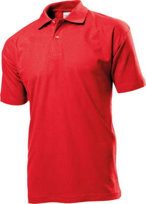 Stedman - Men's Jersey Polo (scarlet red)