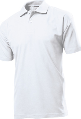 Stedman - Men's Jersey Polo (white)