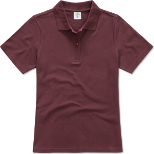 Stedman - Damen Jersey Polo (burgundy)