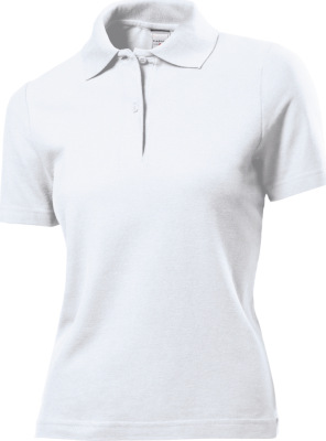 Stedman - Damen Jersey Polo (white)