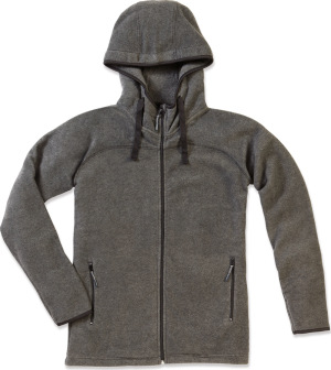 Stedman - Men's Hooded Fleece Jacket (anthra heather)