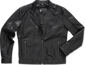 Stedman - Men's Biker Jacket (black opal)