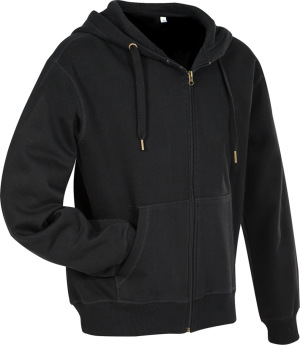 Stedman - Herren Kapuzen Sweatjacke (black opal)