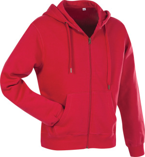 Stedman - Herren Kapuzen Sweatjacke (crimson red)