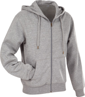 Stedman - Herren Kapuzen Sweatjacke (grey heather)