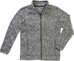 Stedman - Men´s Knitted Fleece Jacket (dark grey melange)