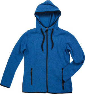 Stedman - Damen Strickfleece Jacke (blue melange)