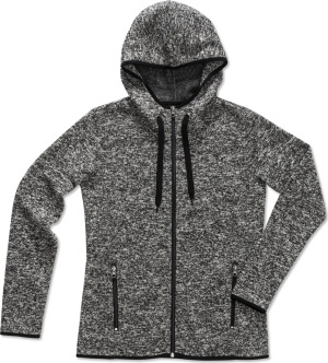 Stedman - Ladies' Knitted Fleece Jacket (dark grey melange)