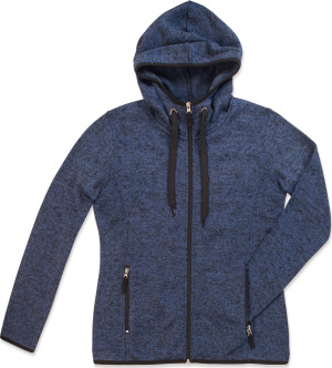 Stedman - Ladies' Knitted Fleece Jacket (marina blue melange)