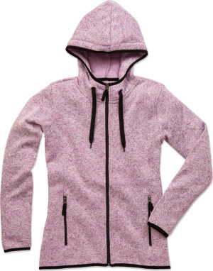 Stedman - Ladies' Knitted Fleece Jacket (purple melange)