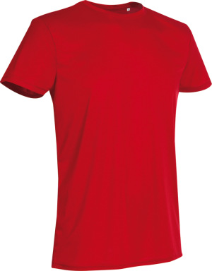 Stedman - Herren Interlock Sport T-Shirt (crimson red)