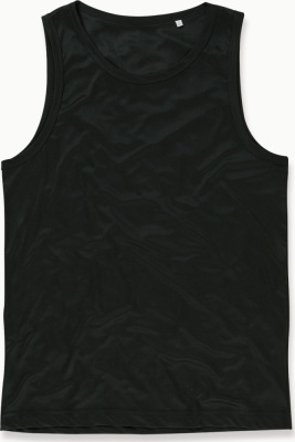 Stedman - Herren Interlock Sport Shirt ärmellos (black opal)
