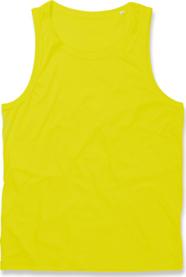 Stedman - Herren Interlock Sport Shirt ärmellos (cyber yellow)
