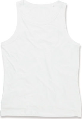 Stedman - Herren Interlock Sport Shirt ärmellos (white)