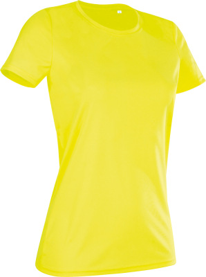 Stedman - Damen Interlock Sport T-Shirt Active-Dry (cyber yellow)