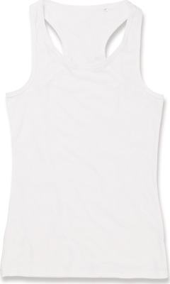 Stedman - Damen Interlock Sport T-Shirt ärmellos (white)