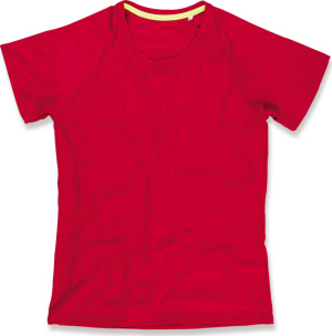 Stedman - Ladies' "Bird eye" Raglan Sport Shirt (crimson red)