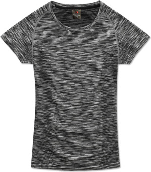 Stedman - Damen Sport Shirt (black opal melange)