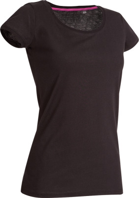 Stedman - Crew Neck Megan Damen T-Shirt (black opal)