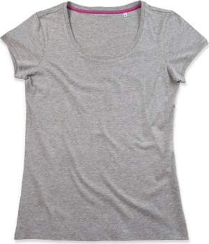 Stedman - Crew Neck Megan Damen T-Shirt (grey heather)