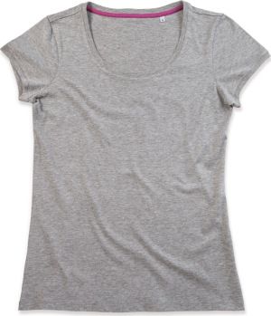 Stedman - Crew Neck Megan nöi T-Shirt (grey heather)