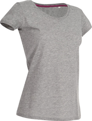 Stedman - Ladies' V-Neck T-Shirt (grey heather)