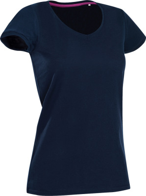 Stedman - Damen V-Neck T-Shirt (marina blue)