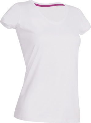 Stedman - Damen V-Neck T-Shirt (white)