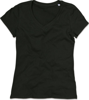 Stedman - Organic Ladies' V-Neck T-Shirt "Janet" (black opal)