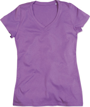 Stedman - Organic Damen V-Neck T-Shirt "Janet" (lavender purple)