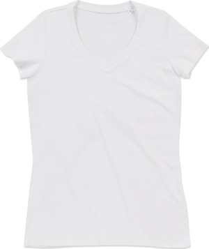 Stedman - Organic Damen V-Neck T-Shirt "Janet" (white)