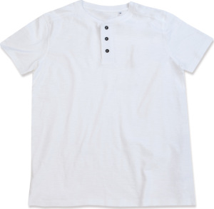 Stedman - Herren Henley Slub T-Shirt (white)