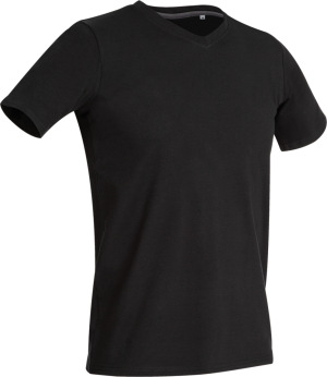 Stedman - Herren V-Neck T-Shirt (black opal)