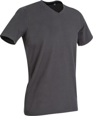 Stedman - Men's V-Neck T-Shirt (slate grey)