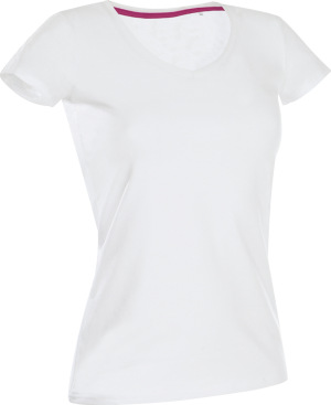 Stedman - Ladies' V-Neck T-Shirt (white)