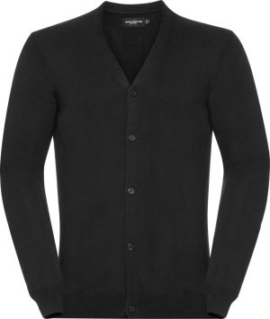 Russell - Men's V-Neck Knitted Cardigan (black)