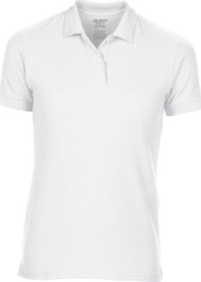 Gildan - Damen Double Piqué Polo (white)