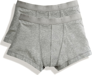 Fruit of the Loom - Herren Shorty 2er Pack (light grey marl/light grey mar)