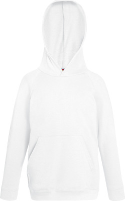 Fruit of the Loom - Kids Lightweight Hooded Sweat (White)