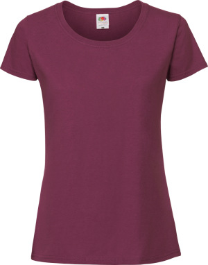 Fruit of the Loom - Ladies' Ringspun Premium T-Shirt (burgundy)