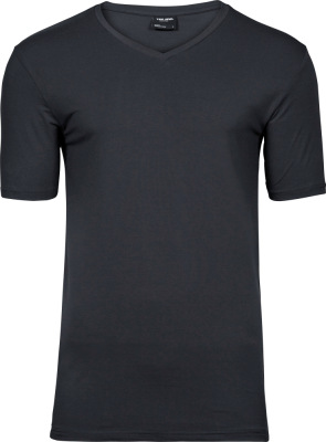 Tee Jays - Mens Stretch V-Tee (dark grey)