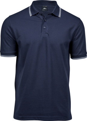 Tee Jays - Men's Heavy Stretch Piqué Polo (navy/white)