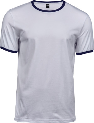 Tee Jays - Herren Ringer T-Shirt (white/navy)