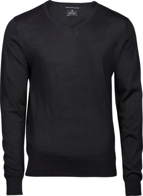 Tee Jays - Herren V-Neck Pullover (Black)