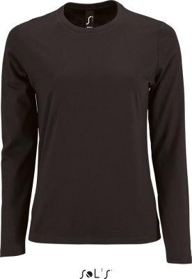SOL’S - Damen T-Shirt langarm Imperial (deep black)