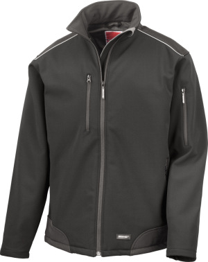 Result - 3-Lagen Softshell Ripstop Workwear Jacke (all black)