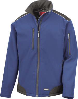 Result - 3-Lagen Softshell Ripstop Workwear Jacke (royal/black)