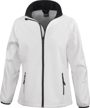 Result - Ladies' 2-layer Printable Softshell Jacket (white/black)