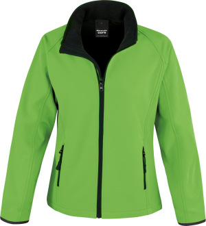Result - 2-Lagen Damen Softshell Jacke "Printable" (vivid green/black)