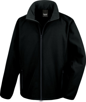 Result - 2-Lagen Herren Softshell Jacke "Printable" (black/black)